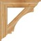 Ekena Millwork Imperial Traditional Rough Sawn Bracket, Western Red Cedar, 6"W x 34"D x 34"H BKT06X34X34IMP01RWR - alternate 3